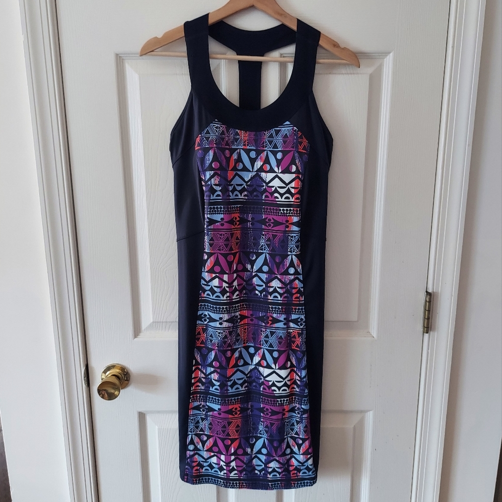 Title Nine Navy Blue Stretch Sky Captain T Back Fierce Dress Size Medium